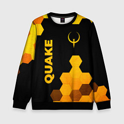 Детский свитшот Quake - gold gradient вертикально