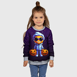 Свитшот детский Happy pumpkin, цвет: 3D-меланж — фото 2