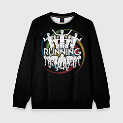 Свитшот детский Running, цвет: 3D-черный
