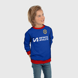 Свитшот детский ФК Челси форма 23-24 домашняя, цвет: 3D-красный — фото 2