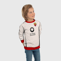 Свитшот детский ФК Рома форма 23-24 гостевая, цвет: 3D-красный — фото 2