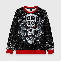 Свитшот детский Hard rock - evil skull, цвет: 3D-красный