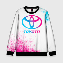 Детский свитшот Toyota neon gradient style