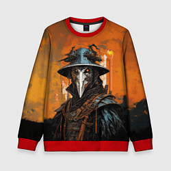 Детский свитшот Чумной доктор на закате