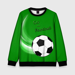 Свитшот детский Go на football, цвет: 3D-черный