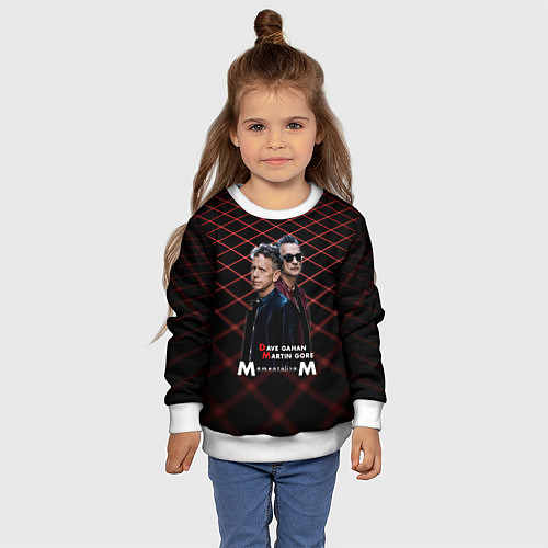 Детский свитшот Depeche Mode - Dave Martin memento mori tour / 3D-Белый – фото 4