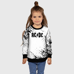 Свитшот детский ACDC rock collection краски черепа, цвет: 3D-черный — фото 2
