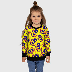 Свитшот детский Killa music neon, цвет: 3D-черный — фото 2