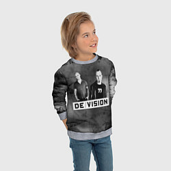 Свитшот детский Devision - a band from germany, цвет: 3D-меланж — фото 2