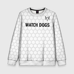 Детский свитшот Watch Dogs glitch на светлом фоне посередине