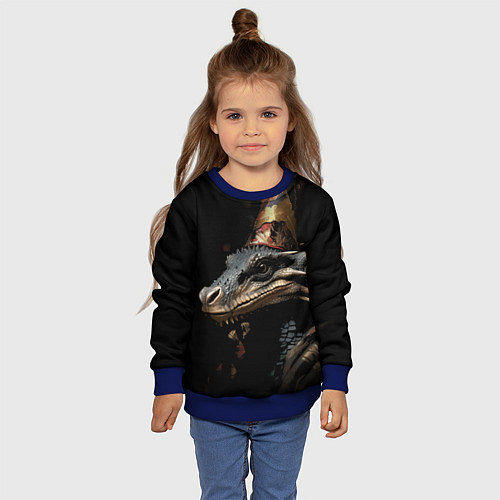 Детский свитшот Хранитель нового года / 3D-Синий – фото 4