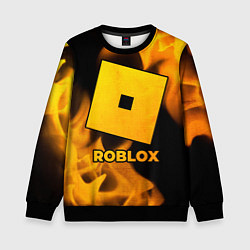 Детский свитшот Roblox - gold gradient