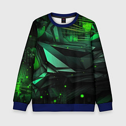 Детский свитшот Мир абстрактной зелени