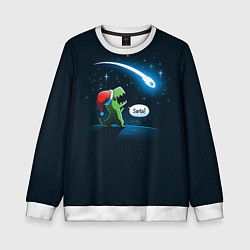 Детский свитшот Новогодний ти рекс