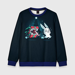 Свитшот детский Подарок - мимик, цвет: 3D-синий