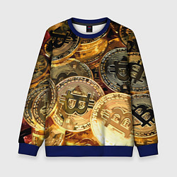 Свитшот детский Золото цифровой эры, цвет: 3D-синий