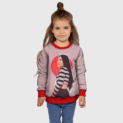 Детский свитшот Nancy Momaland / 3D-Красный – фото 4