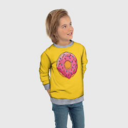 Свитшот детский Пончик Гомера, цвет: 3D-меланж — фото 2