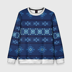 Детский свитшот Blue tribal geometric