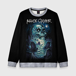 Свитшот детский Night skull Alice Cooper, цвет: 3D-меланж