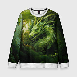 Детский свитшот Зеленый травяной дракон