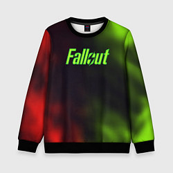 Детский свитшот Fallout fire gradient