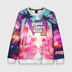 Детский свитшот Gta 6 logo vice city style