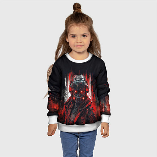 Детский свитшот Андроид штурмовик / 3D-Белый – фото 4