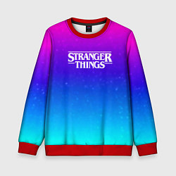 Детский свитшот Stranger Things gradient colors