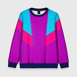 Свитшот детский Always in sports сиреньевый, цвет: 3D-синий