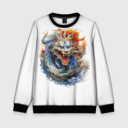 Детский свитшот Портрет китайского дракона символа Нового года