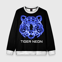 Детский свитшот Tiger neon art