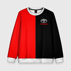 Детский свитшот Toyota car красно чёрный