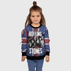 Свитшот детский Rolling Stones - Great britain, цвет: 3D-черный — фото 2