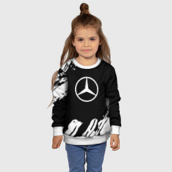 Свитшот детский Mercedes benz краски спорт, цвет: 3D-белый — фото 2