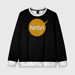 Свитшот детский NASA yellow logo, цвет: 3D-белый