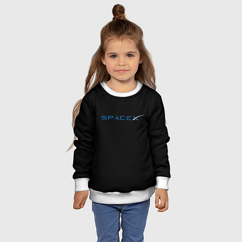 Детский свитшот NASA space usa / 3D-Белый – фото 4
