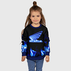 Свитшот детский Honda neon, цвет: 3D-синий — фото 2