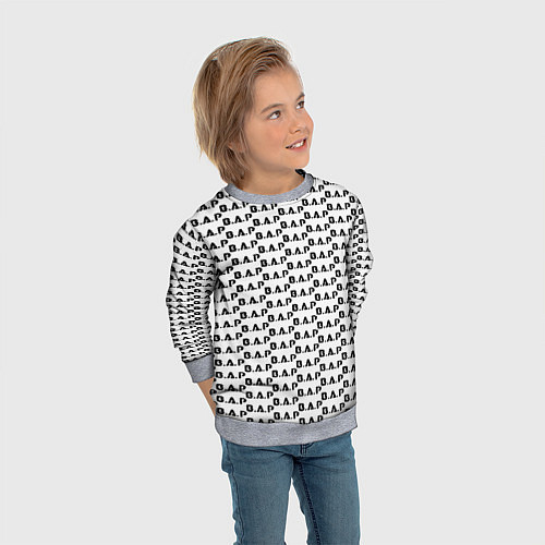 Детский свитшот BAP kpop steel pattern / 3D-Меланж – фото 3