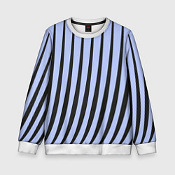 Детский свитшот Полосатый серо голубой