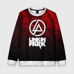 Свитшот детский Linkin park strom честер, цвет: 3D-белый