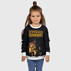 Свитшот детский Lethal Company, цвет: 3D-белый — фото 2