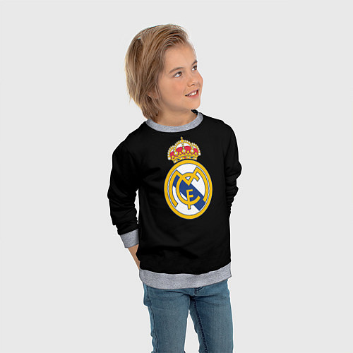 Детский свитшот Real madrid fc club / 3D-Меланж – фото 3