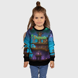 Свитшот детский Terraria big tree, цвет: 3D-черный — фото 2