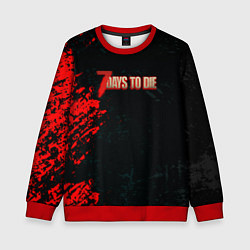 Детский свитшот 7 Days to Die краски текстура