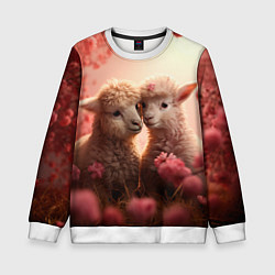 Детский свитшот Влюбленные ламы