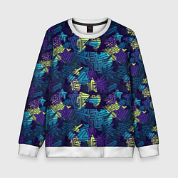Свитшот детский Abstract vector pattern, цвет: 3D-белый