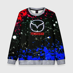 Свитшот детский Mazda краски абстракция спорт, цвет: 3D-меланж