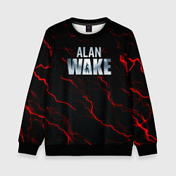 Свитшот детский Alan Wake dark strom, цвет: 3D-черный