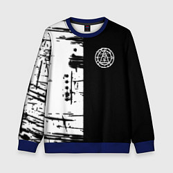 Свитшот детский Silent hill краски текстура гейм, цвет: 3D-синий